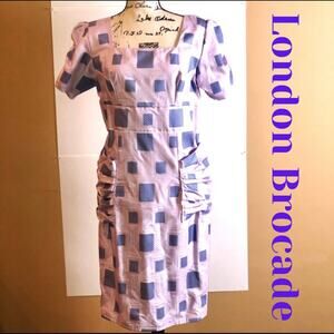 London Brocade Beautiful Tailored Dress. BRAND NEW